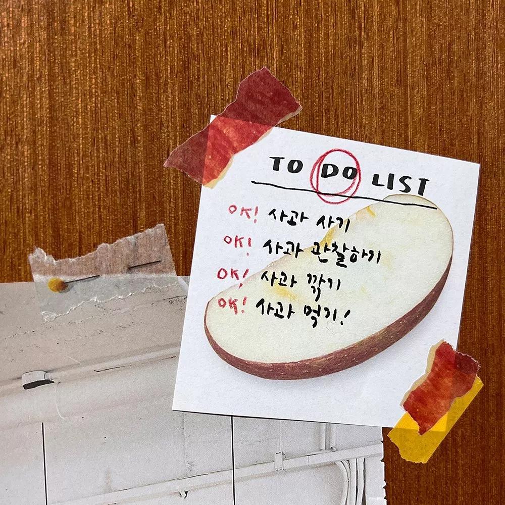 削掉的苹果皮别扔，用来做纸胶带吧