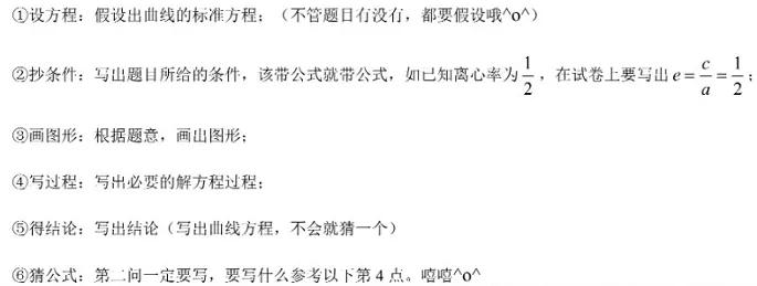 高中数学常考公式与万能答题模板,高中数学万能解题模板及答题规范