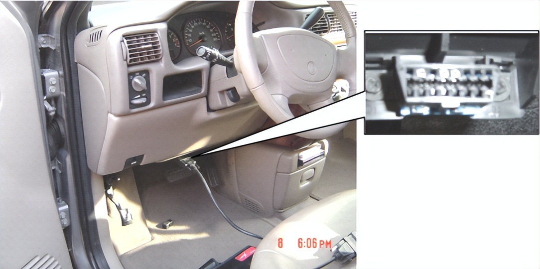 北汽锐玲obd诊断接口位置,obd诊断接口上的针脚数目是