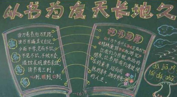 小学生“黑板报”走红，美术天赋叫人惊艳，网友看后直呼不敢相信
