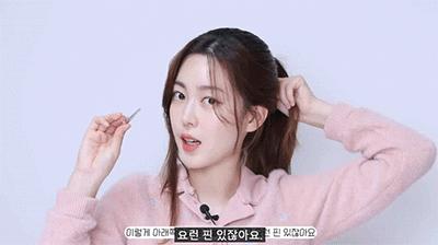 如何扎出女明星显脸小的高马尾,直刘海如何梳高马尾显脸小