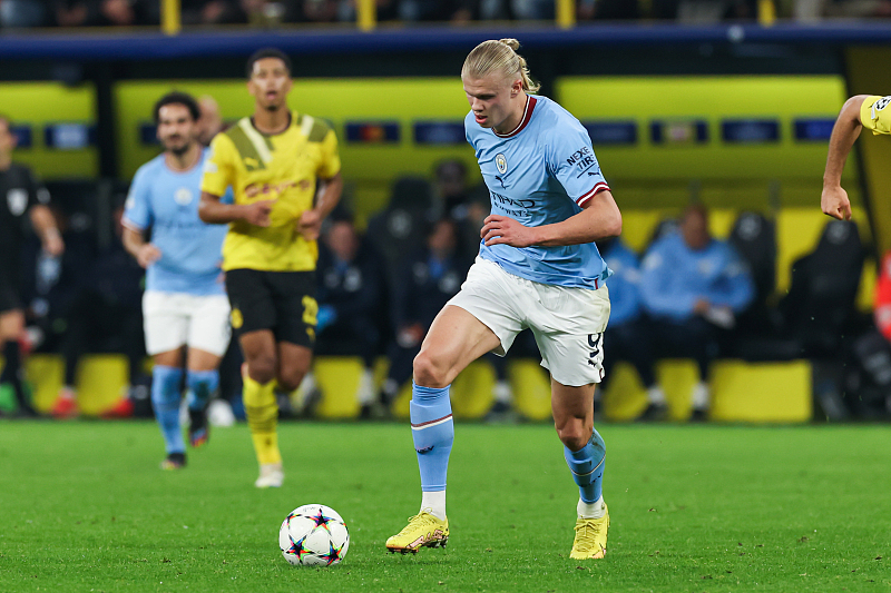 英超最火球星哈兰德,2023英超射手榜哈兰德凯恩