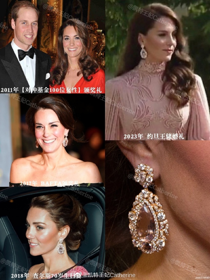 凯特王妃出席王室活动2017年,凯特出席约旦婚礼王冠