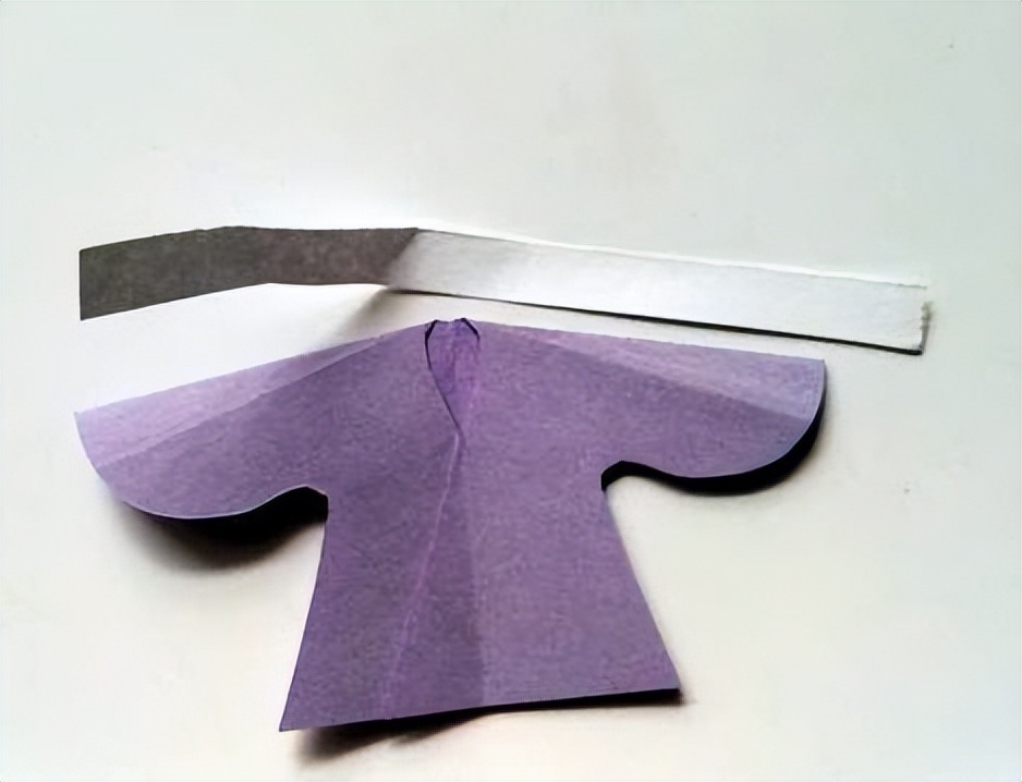 可爱简单的汉服折纸,用纸折出来的汉服也可以这么好看