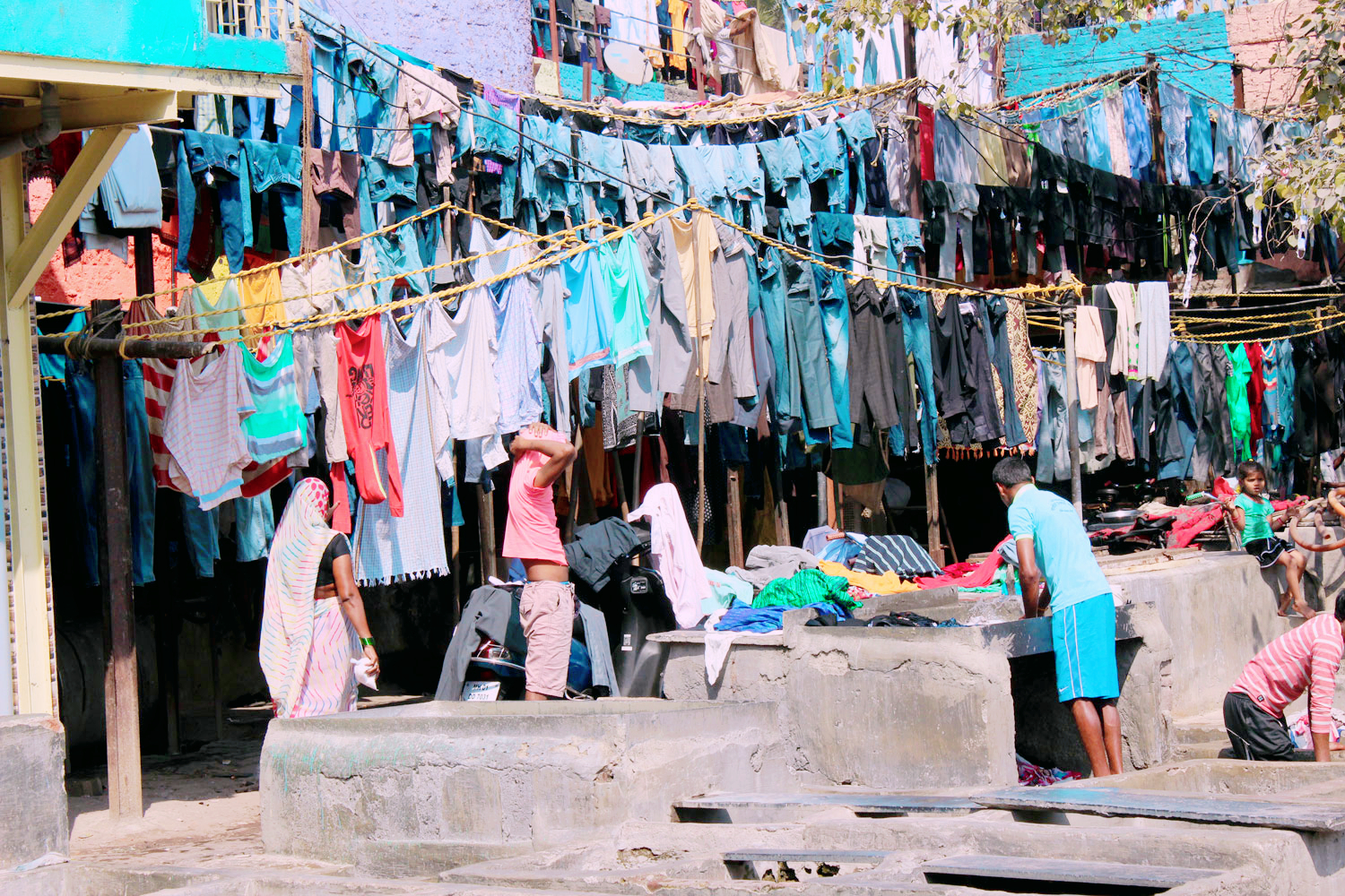 千人洗衣机孟买,印度孟买千人洗衣