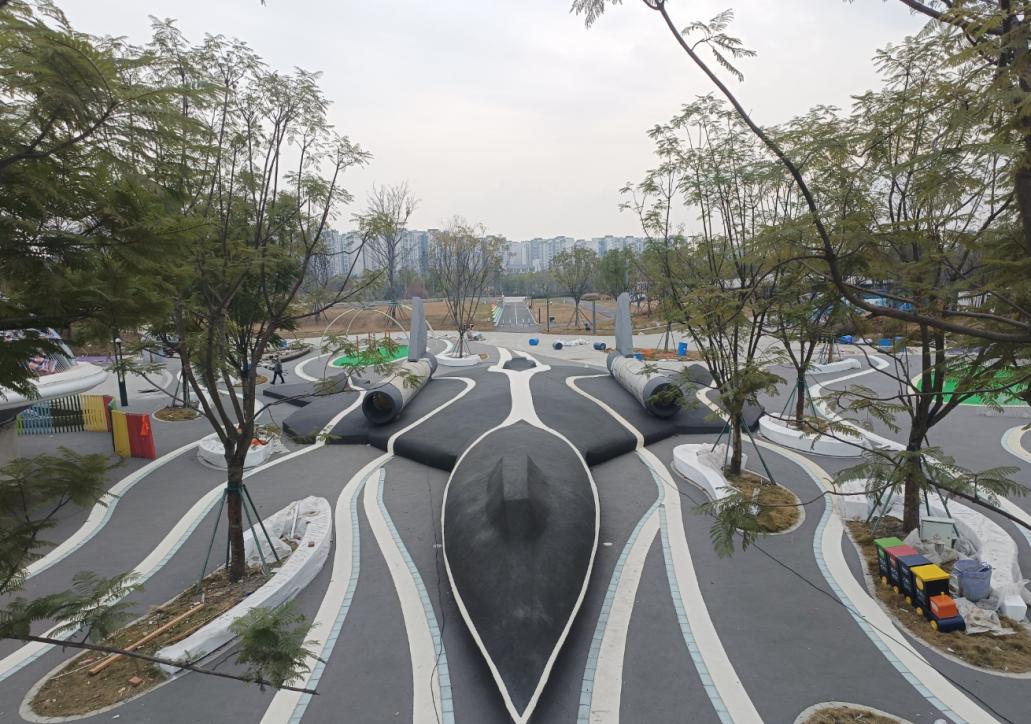 双流新打造的公园,双流新公园