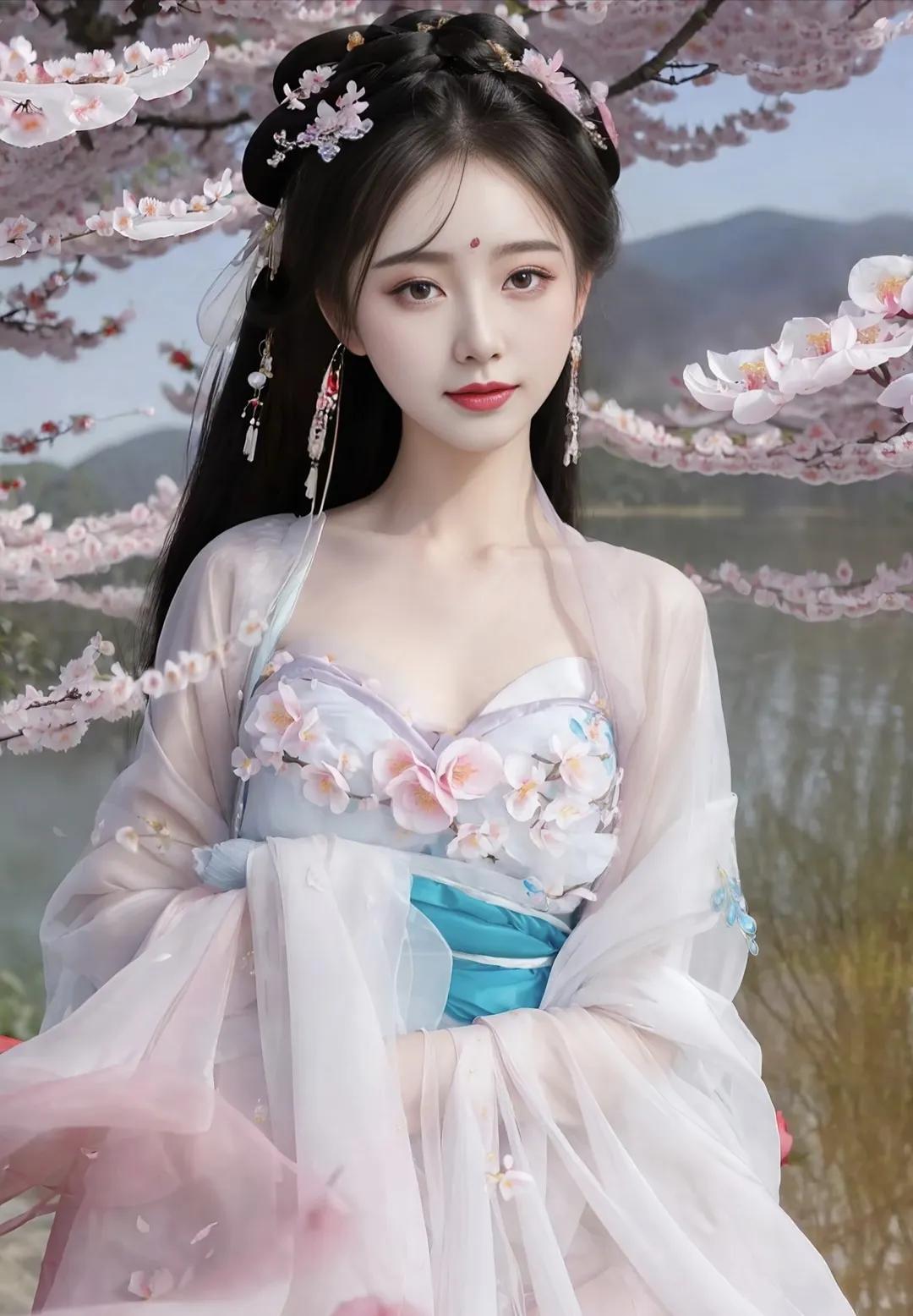 桃花杏花盛开美图,杏花高清美图照片