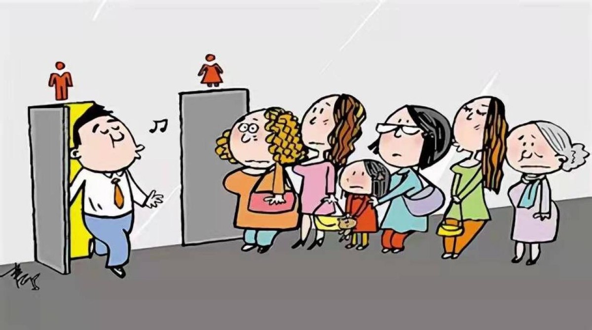 未来女厕位或将多于男厕,女性为何在外如厕难?她们在里面做什么