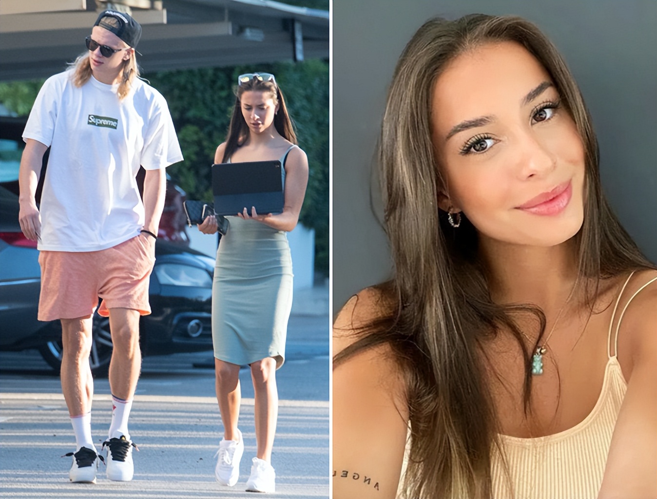 哈兰德女友庆生,哈兰德女友秀恩爱