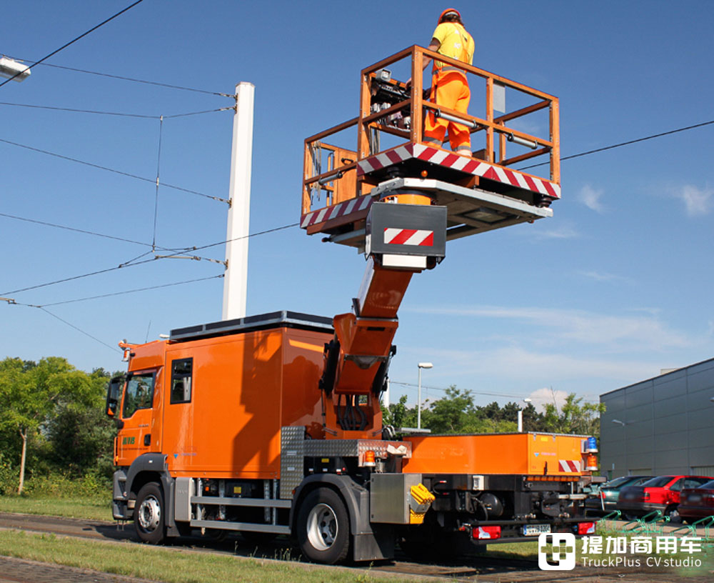 轨交运行守护神，极其罕见的曼恩TGS接触网检修车实拍