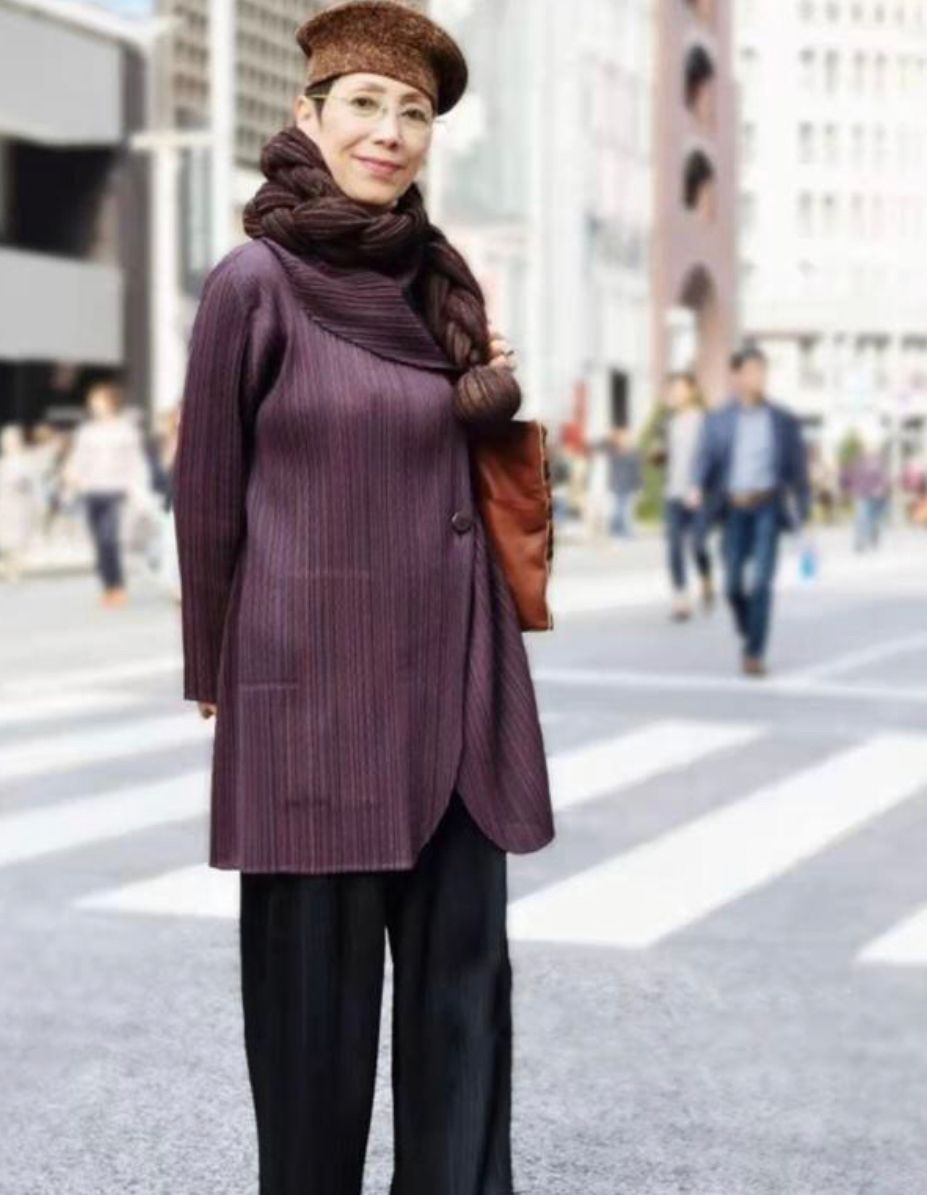 日本气质冬季穿搭街拍,日本老人穿搭街拍