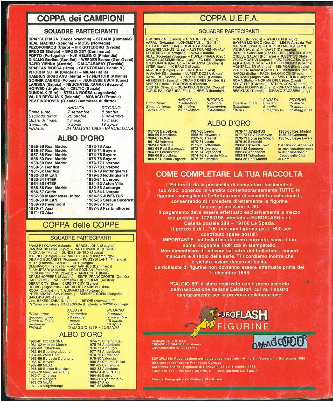 「忆意甲」一本意大利足球画册带你回顾1988/89赛季意甲联赛