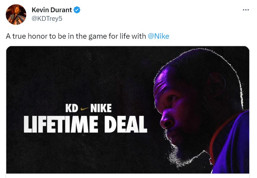 杜兰特新合同,徐静雨谈杜兰特与耐克签终身合同