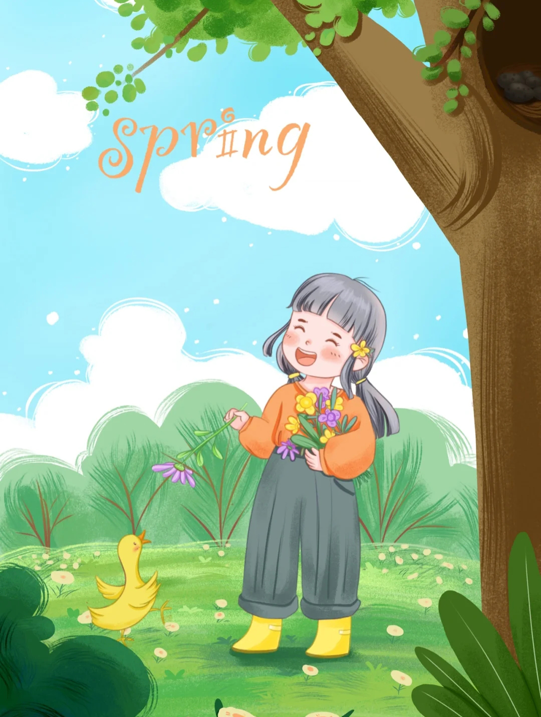 插画希望能治愈你的不开心,插画治愈心理