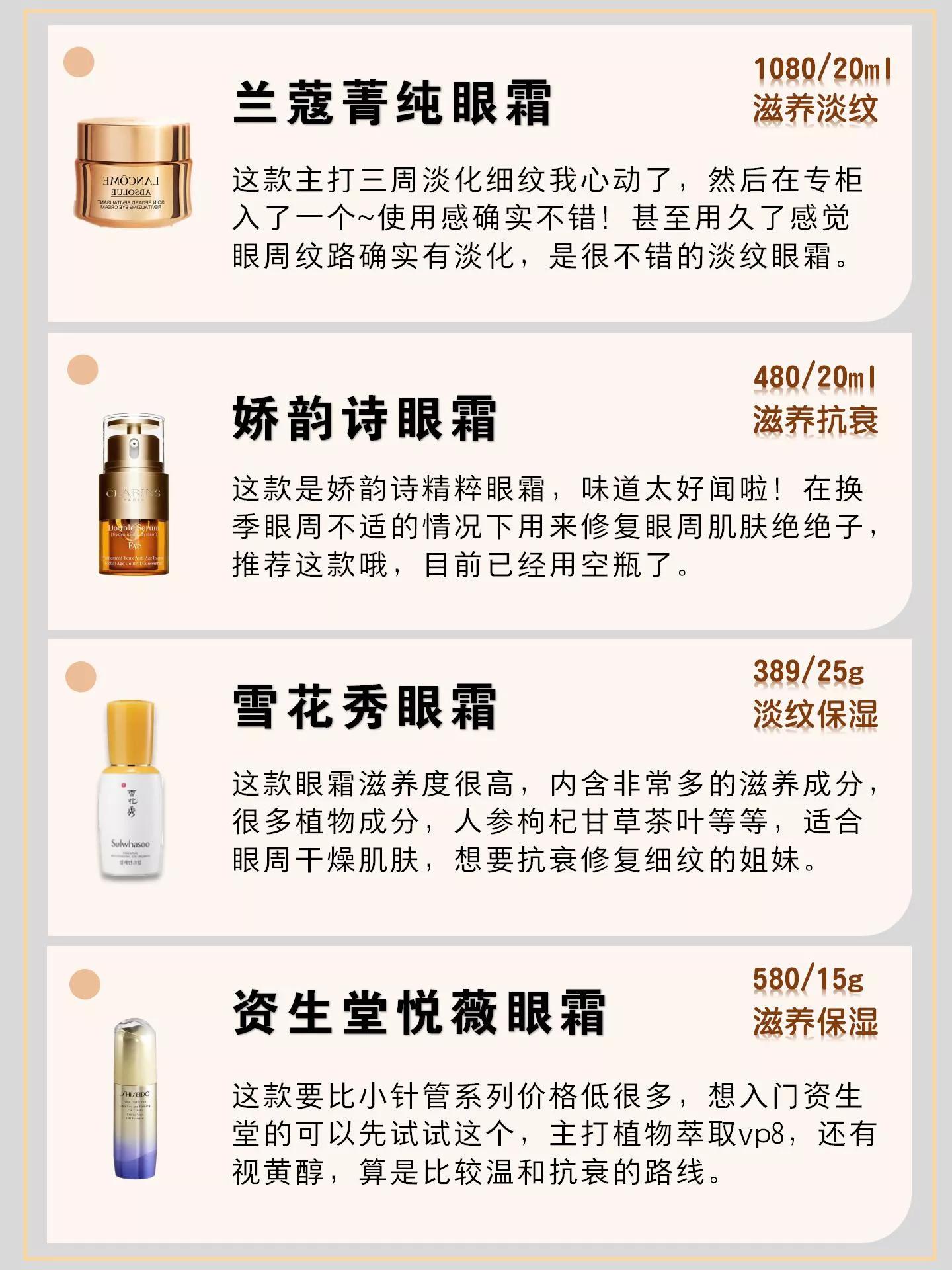 雅诗兰黛眼霜兰蔻196,雅诗兰黛兰蔻眼霜哪个好用