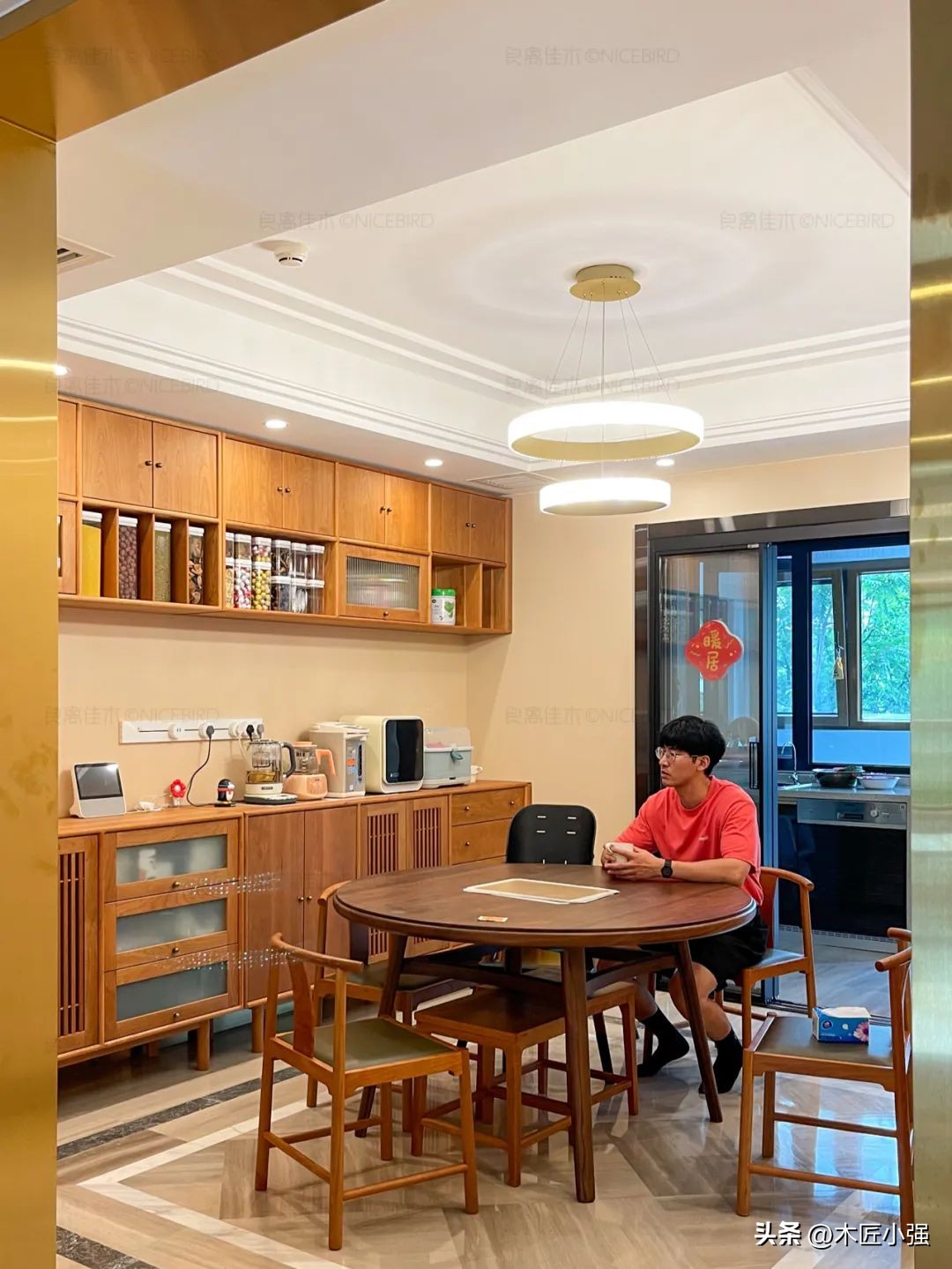 胡桃木极简大平层,北京180平大平层4房