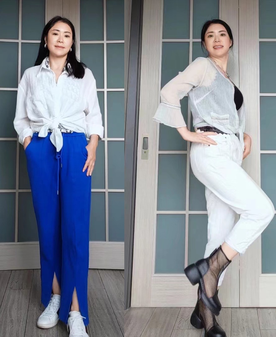 时尚穿搭风格40岁到50岁博主,50岁博主的穿搭减龄洋气又端庄