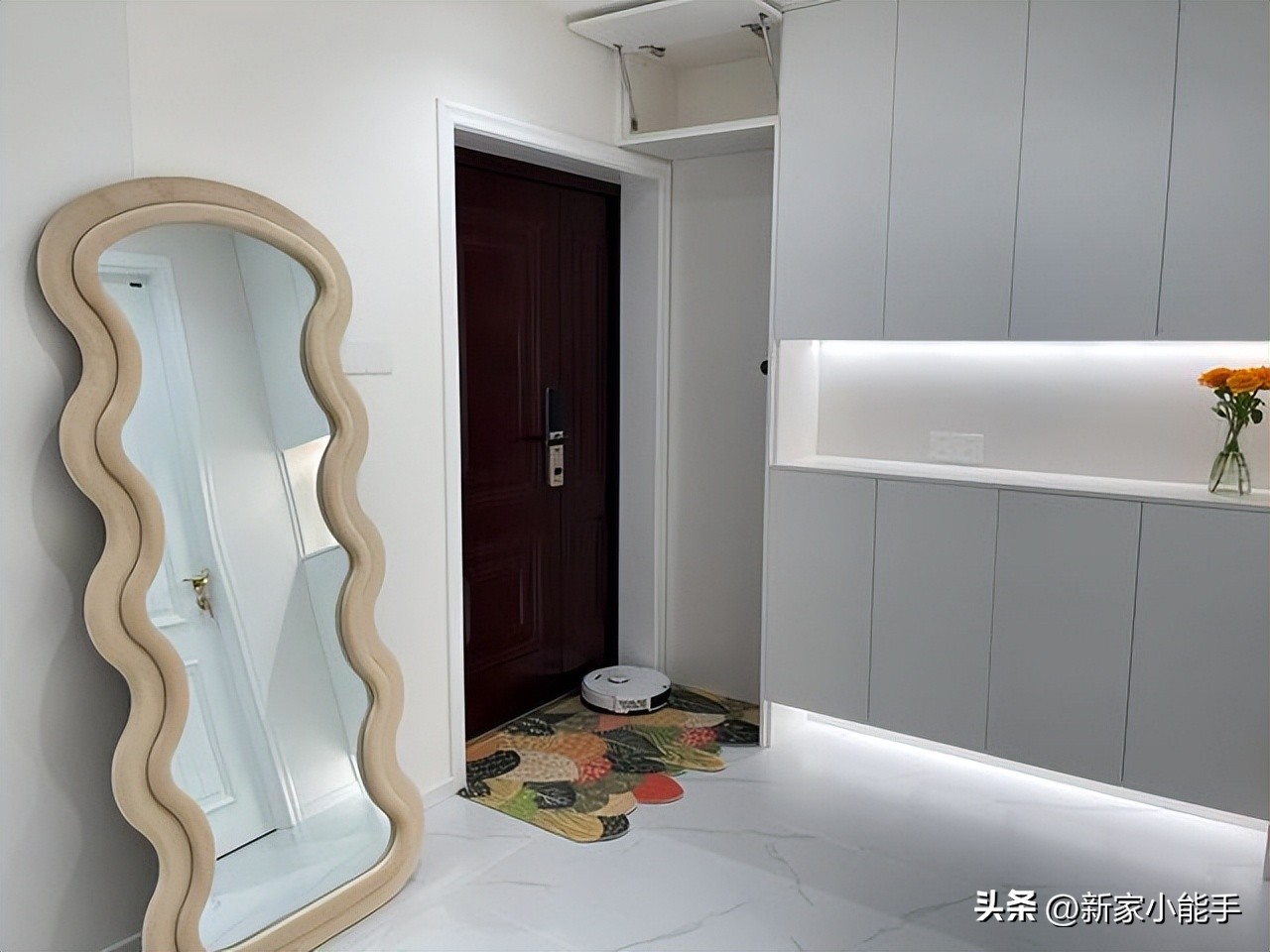 装修房子轻奢法式奶油风三室一厅,新房装修极简奶油风