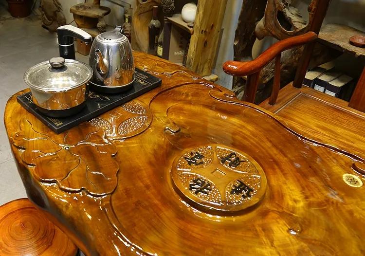 根雕茶桌茶台二手,根雕茶盘二手