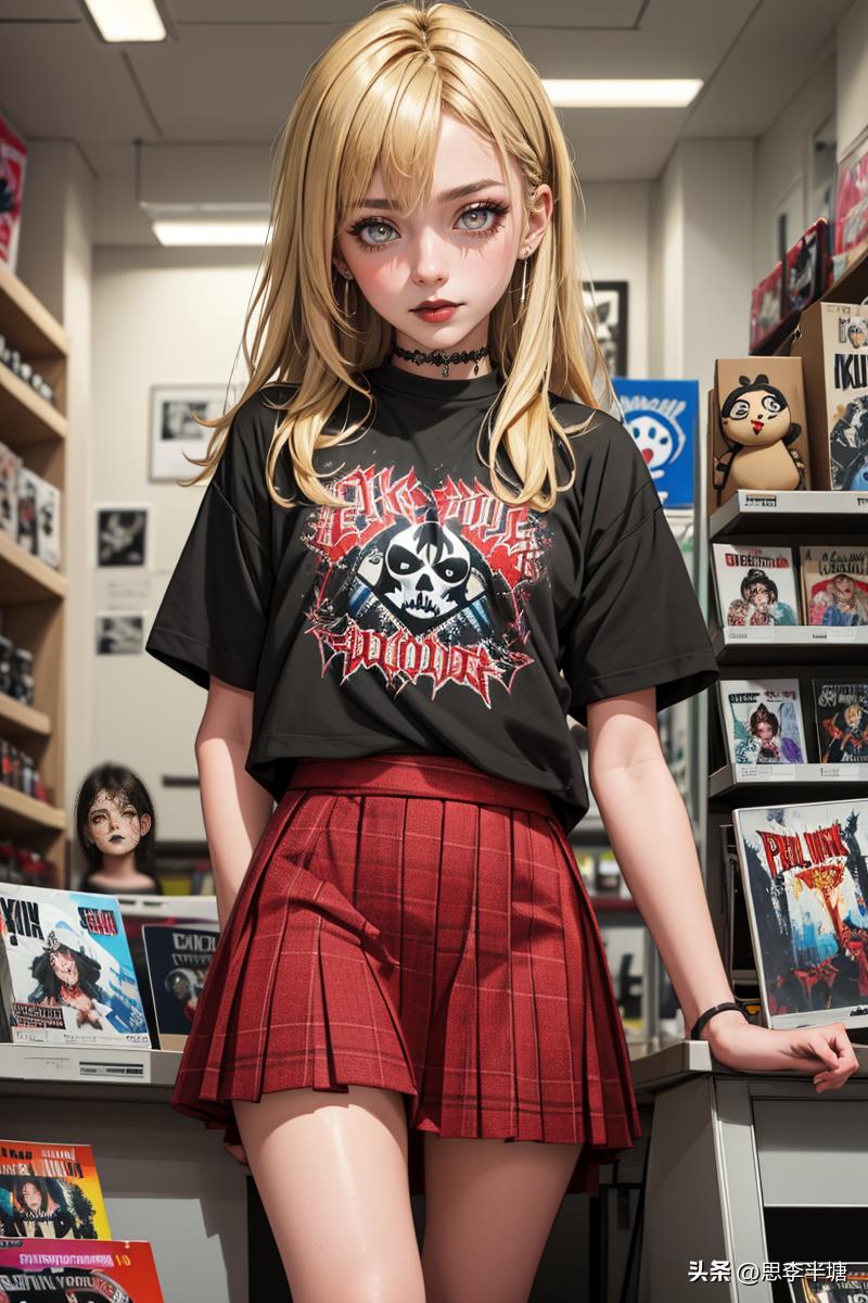 第99+篇AI音像店少女日常工作，卖盘，卖光盘