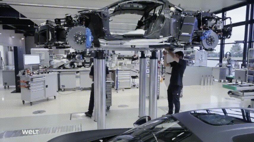 布加迪95968拼装教程,高清实拍布加迪