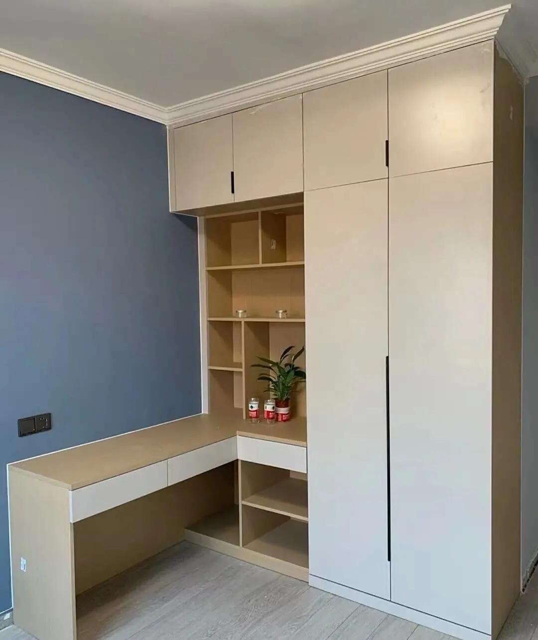 书桌衣柜一体180,儿童房定制书桌衣柜一体