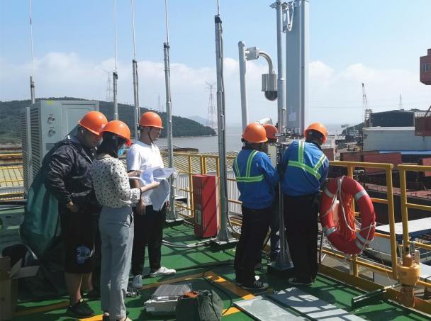 手机信号不用等风来!中国电信温州分公司开通华能苍南海上平台4G网络