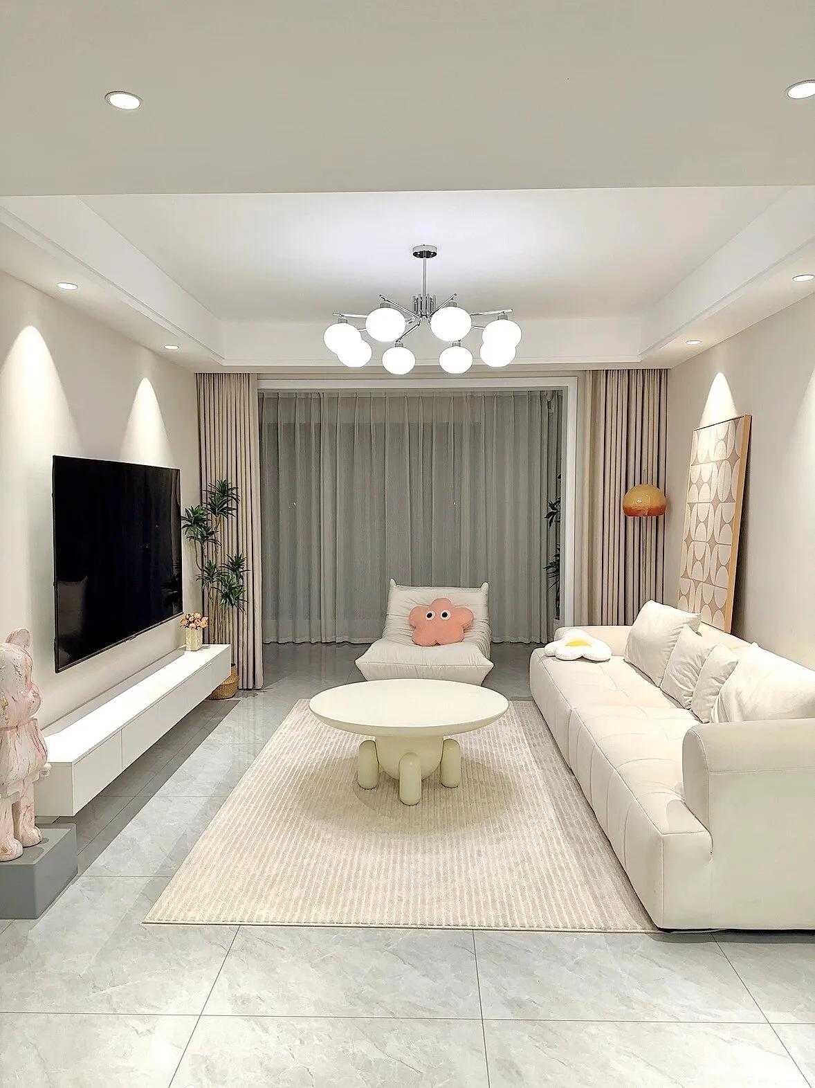 20平客厅新式设计,20款极简风客厅