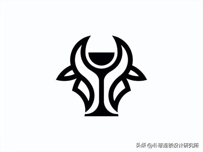 牛排店牛元素logo,牛logo设计创意图片
