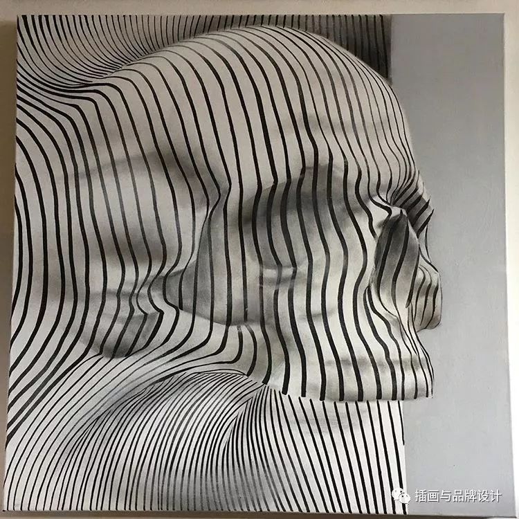 超震撼的墙绘,有视觉冲击感极简的墙绘