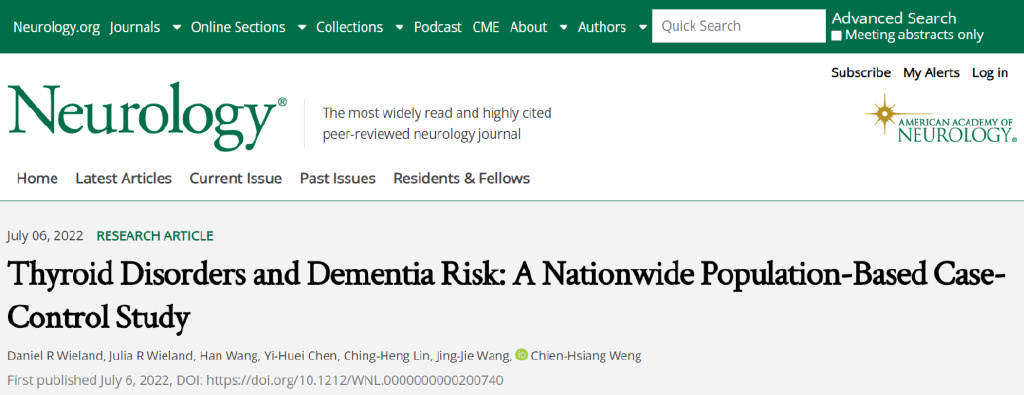 甲状腺引起的痴呆能治愈吗,桥本甲状腺炎能引起老年痴呆吗