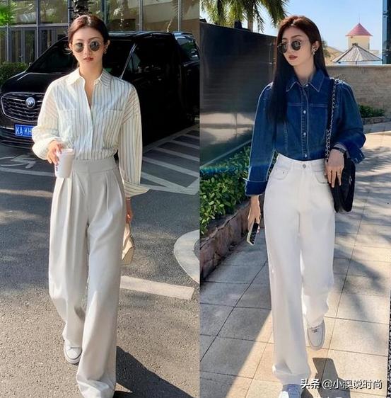 今夏超火的白裤子,究竟搭玛丽珍鞋还是小白鞋?穿对就很时髦