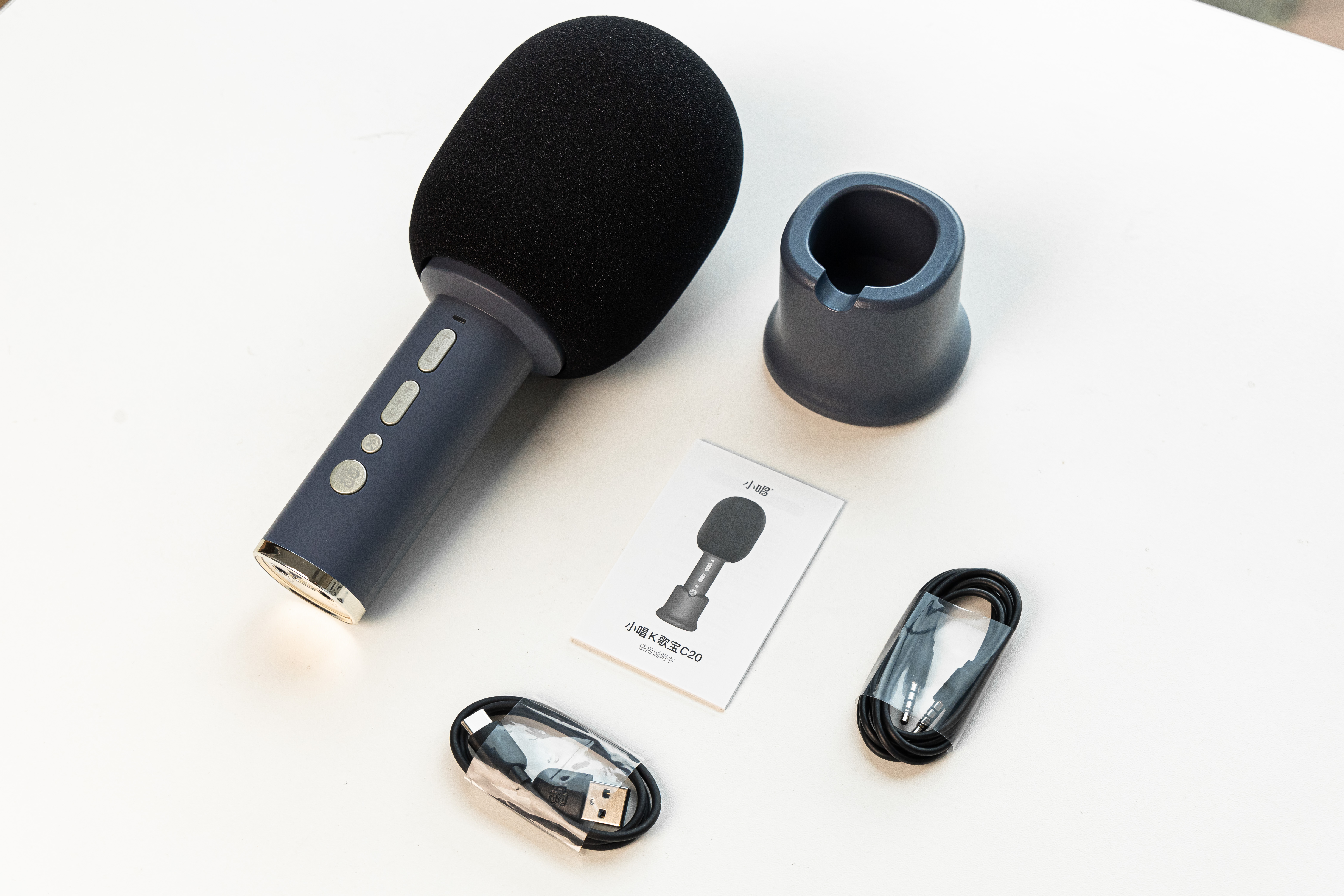 麦克风k歌专用可调混响,自带音箱无线k歌麦克风