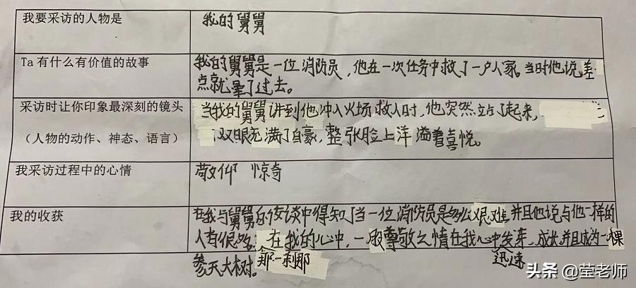 说出您的故事/谁说站在光里的才算英雄（六年级林梓杰）