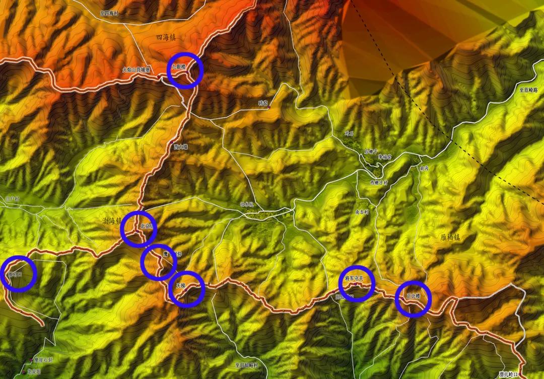 北京长城风景区分布图,北京长城全景介绍