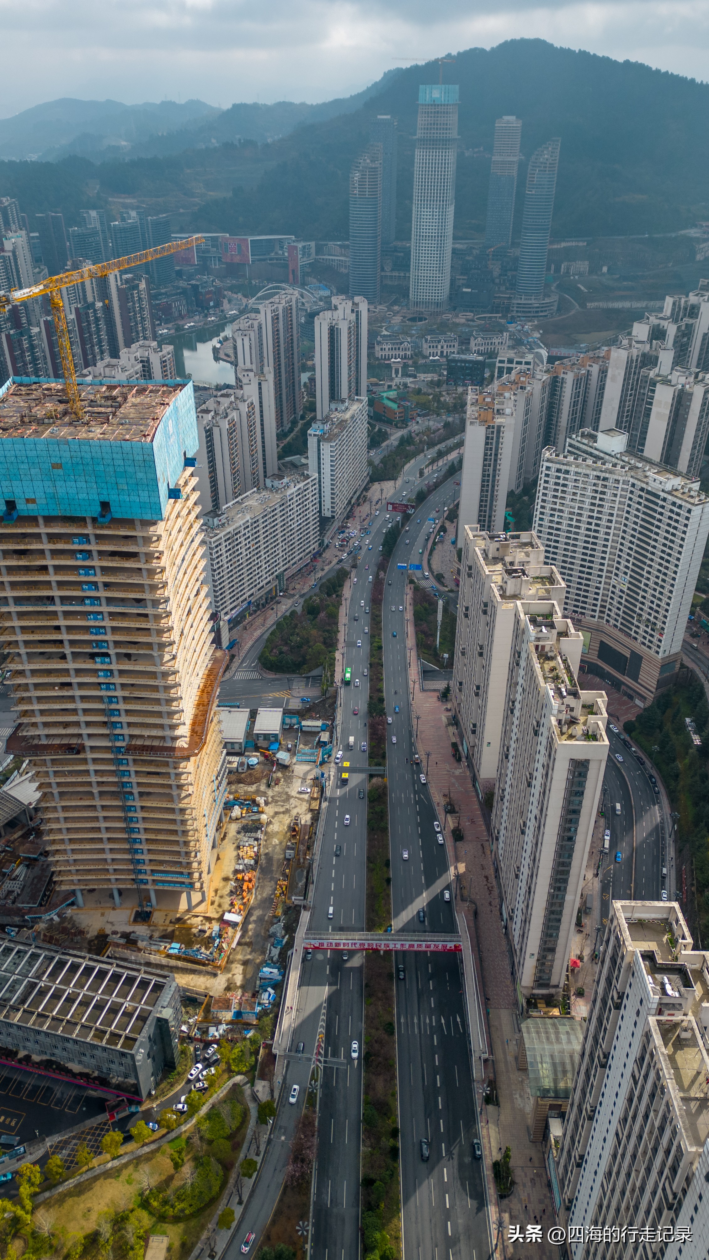 贵阳市未来方舟航拍视频,贵阳市未来方舟云岩航拍