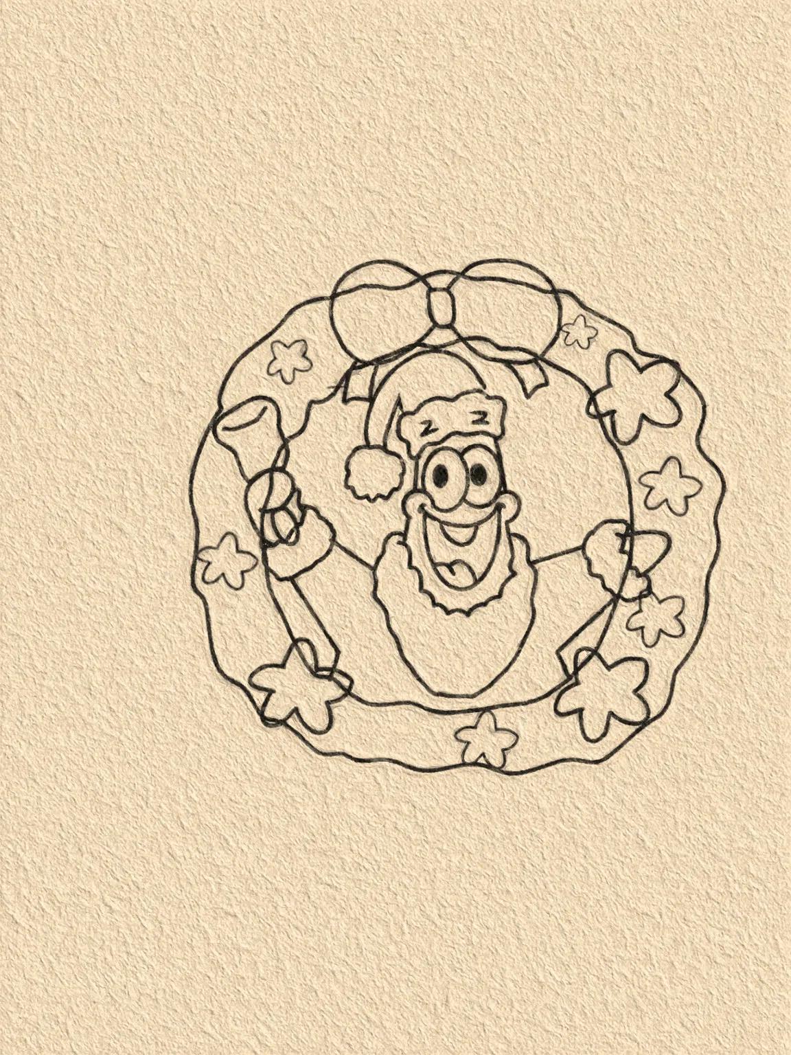 圣诞节送闺蜜的画,给闺蜜的圣诞节绘画