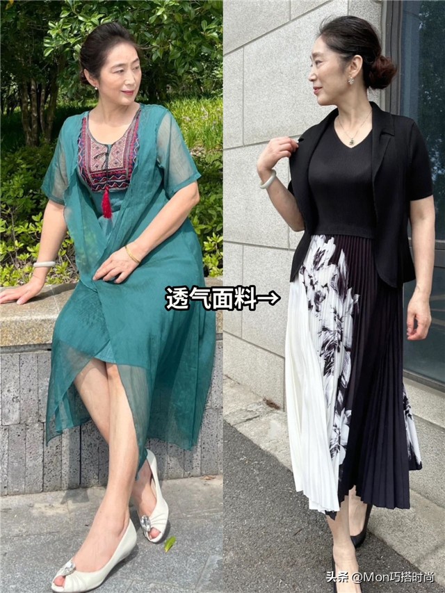 女人过了40岁会穿裙子更优雅,四十岁的女人穿裙子更有韵味