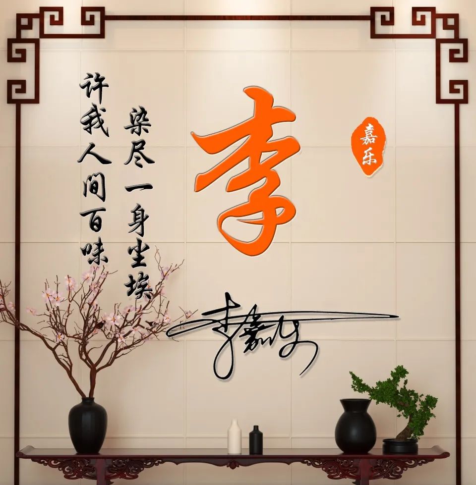 3d大气励志签名版微信姓氏头像,个性签名姓氏微信头像设计