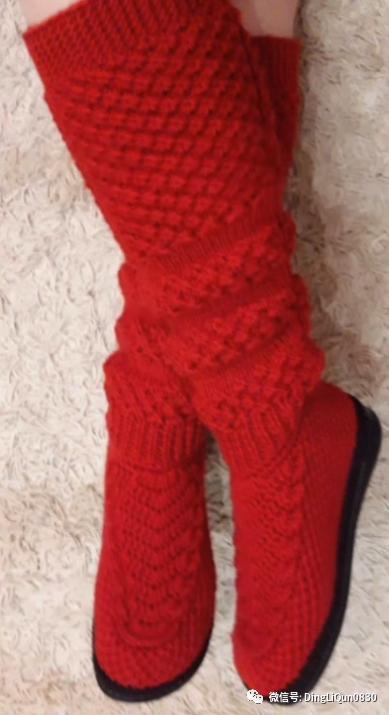 最简单的钩针编织鞋子,针织毛线鞋图案大全