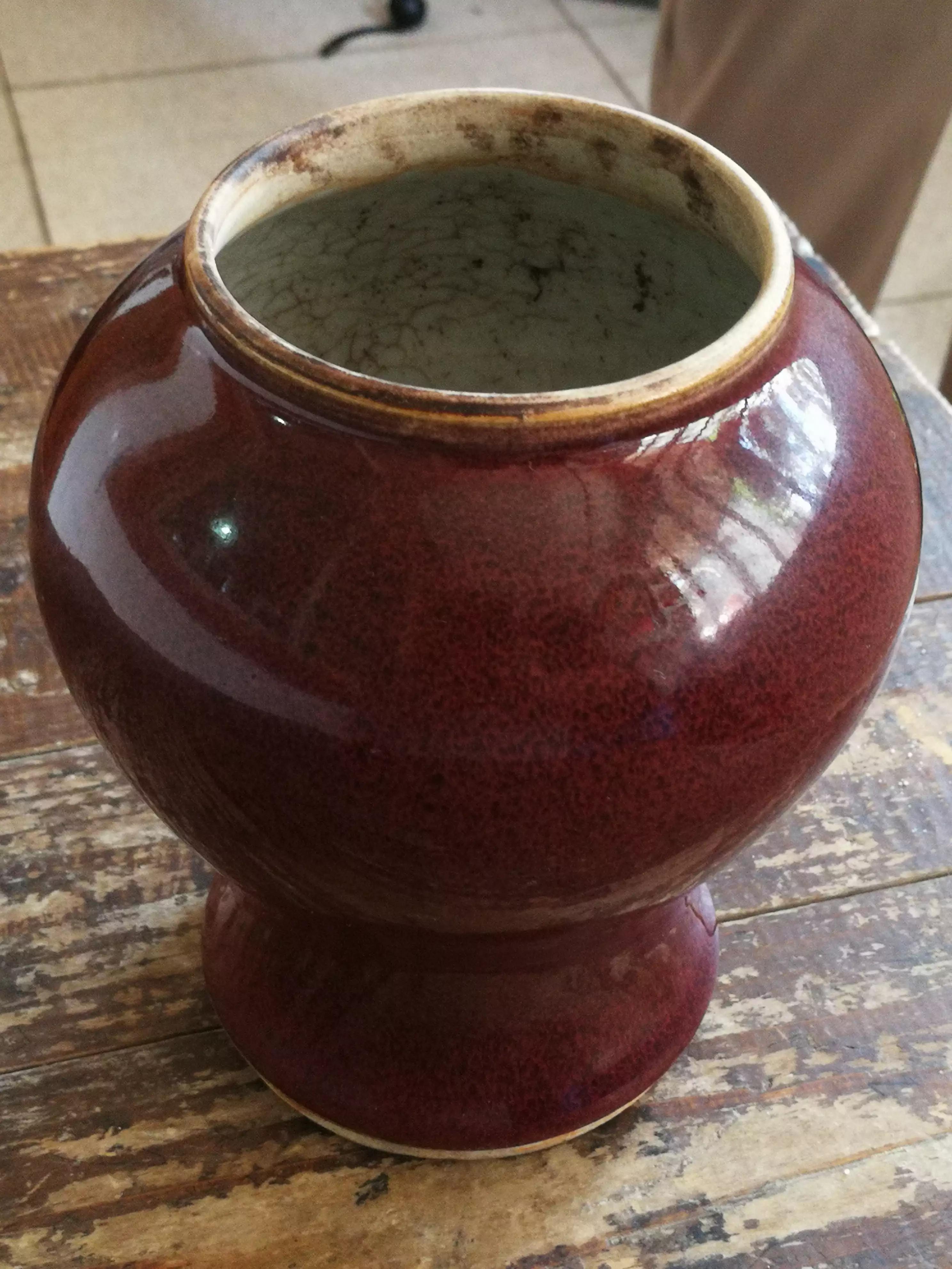 清中期单色釉将军罐,单釉将军瓶