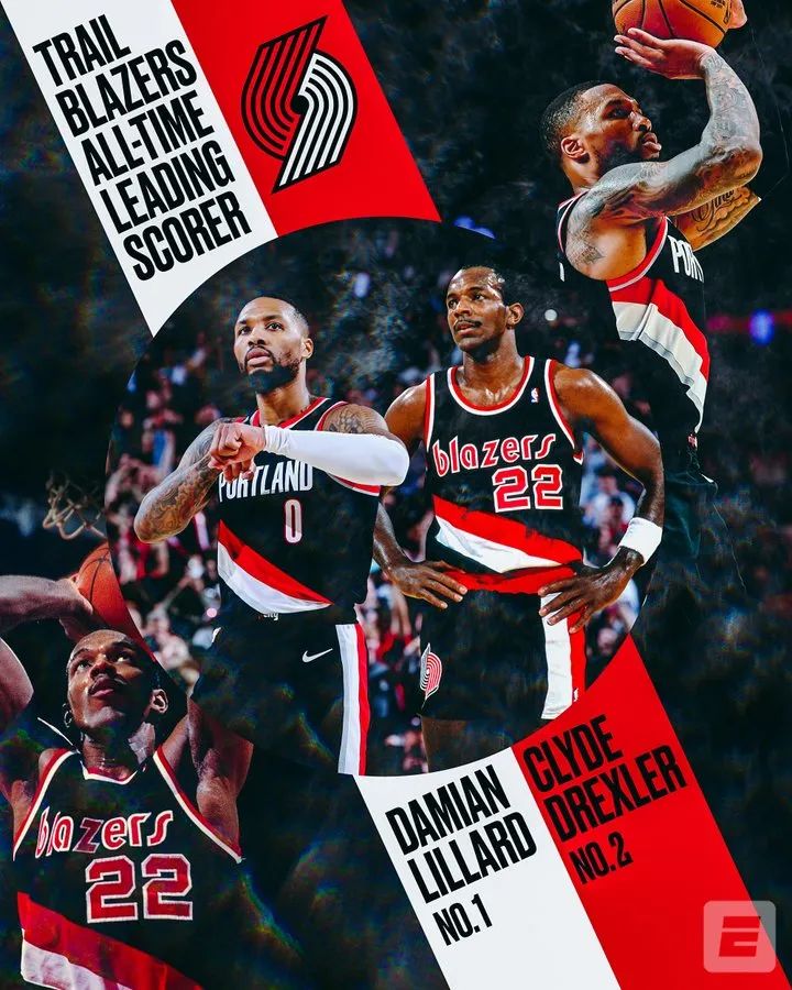 利拉德超越滑翔机,利拉德超越三分集锦