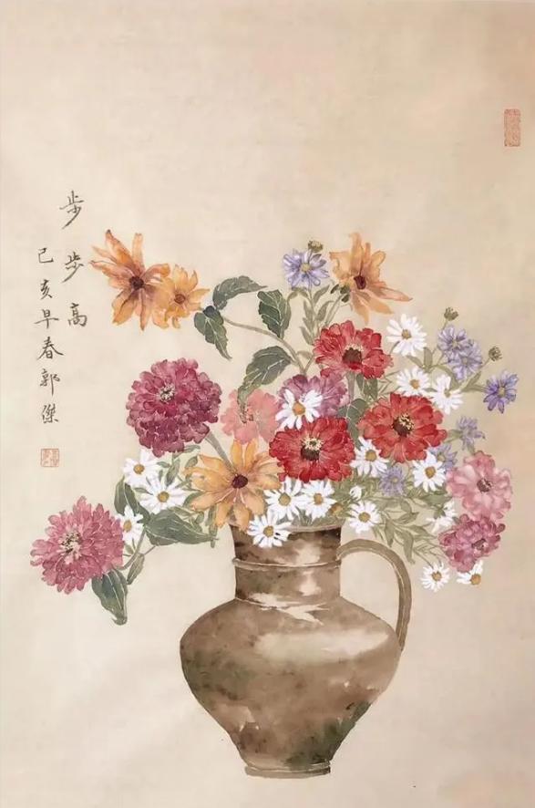 没骨花卉创作,没骨花卉是什么