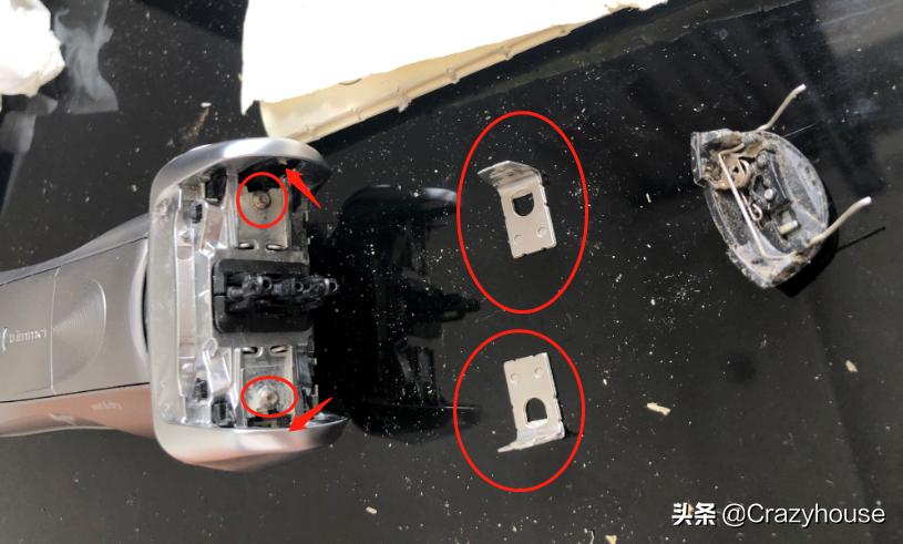 博朗电动剃须刀5408拆解,博朗剃须刀730s拆装图