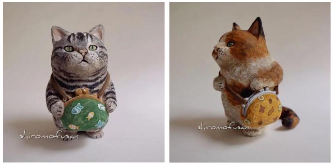 日本艺术家木雕猫,日本木雕猫艺术家