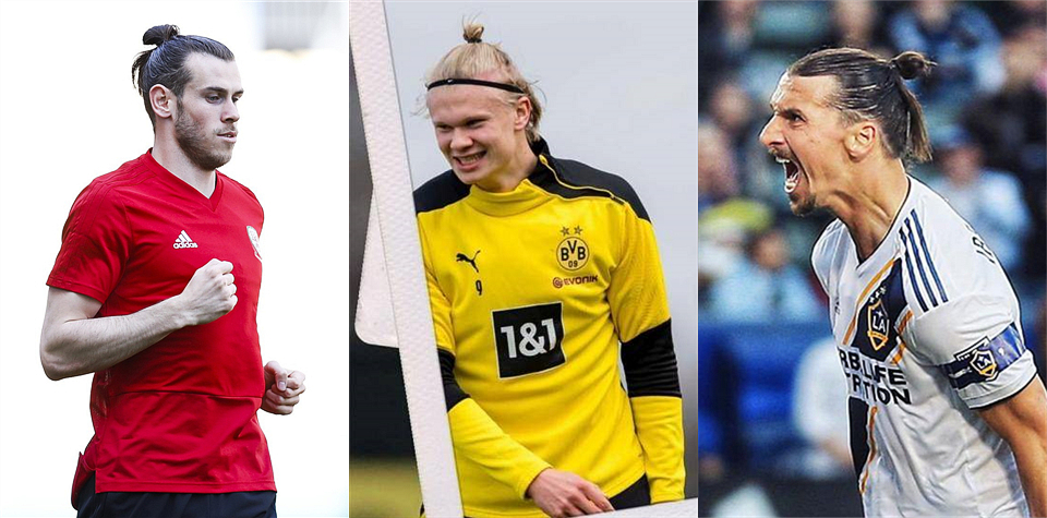 足球姆巴佩绿色头发,博格巴c罗