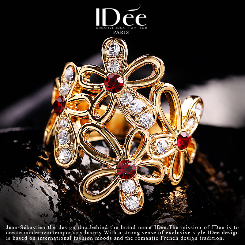 香奈儿法式复古蕾丝花朵戒指,法式复古蕾丝花朵戒指