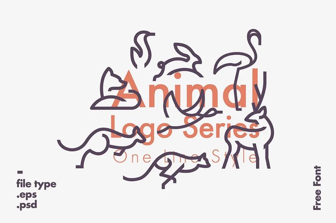 字母与动物结合设计logo,动物商标设计logo图案