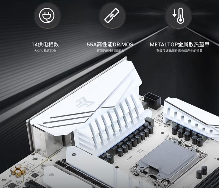 13代酷睿b760,影驰b760金属大师黑金版开箱