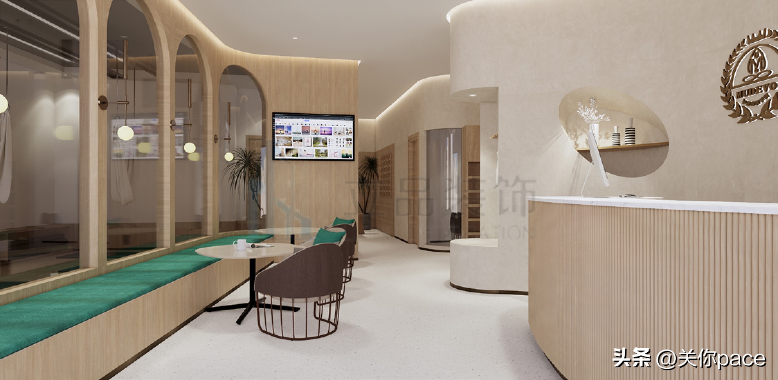 普拉提瑜伽馆一楼设计,1000平瑜伽馆全球设计案例